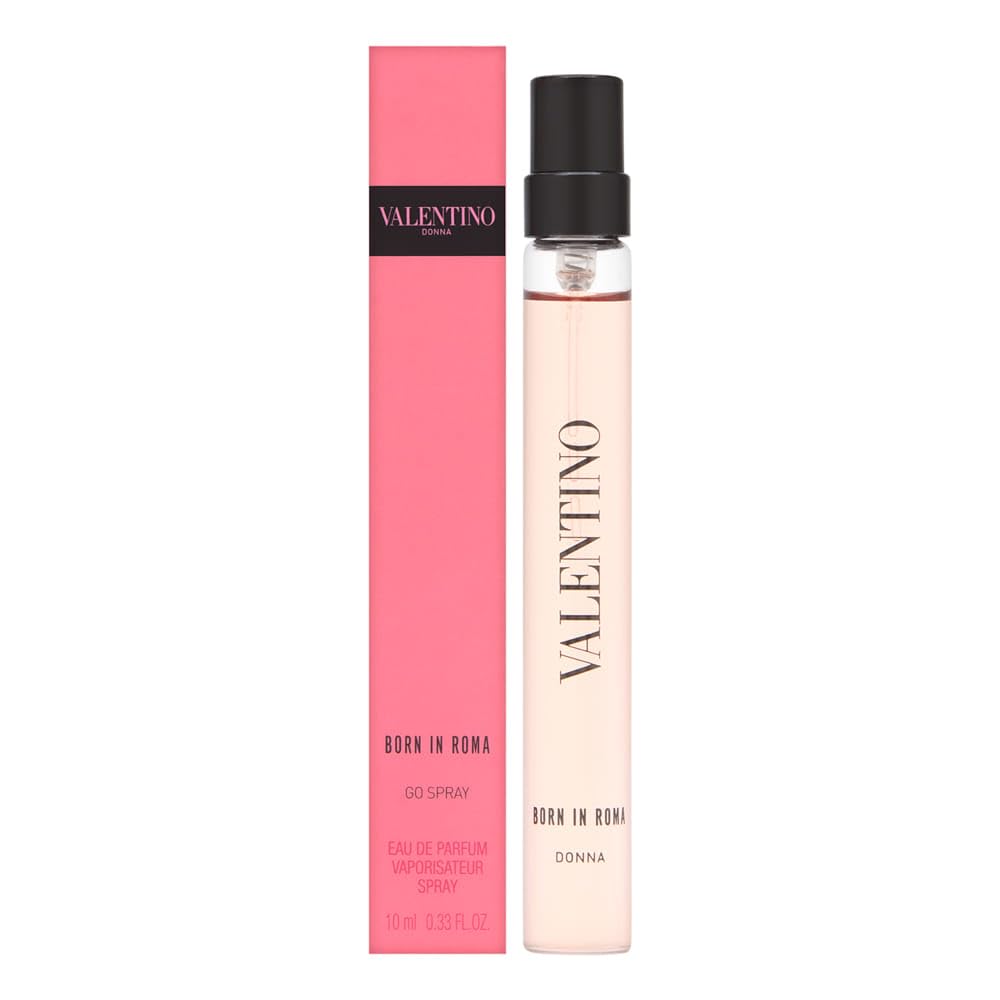 Valentino Donna Born in Roma Go Spray bottle pour—bold florals for confident evenings.