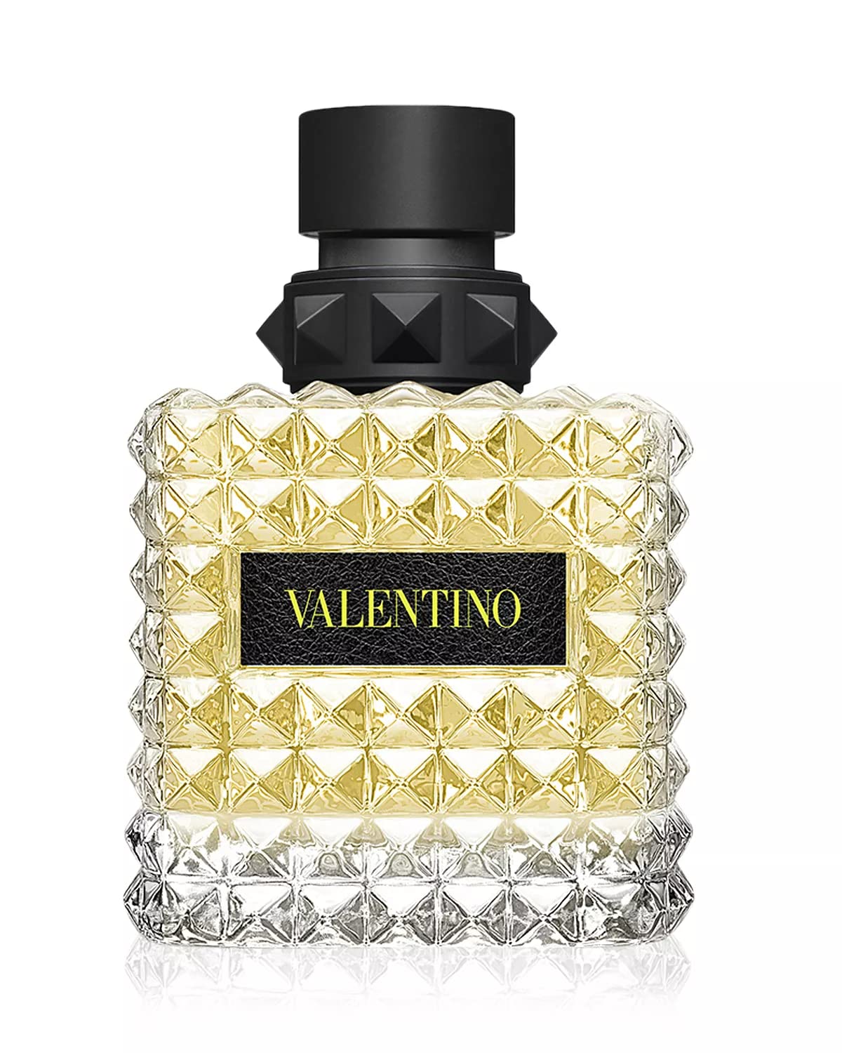 Valentino Donna Yellow Dream bottle front with citrus floral profile for springtime freshness.