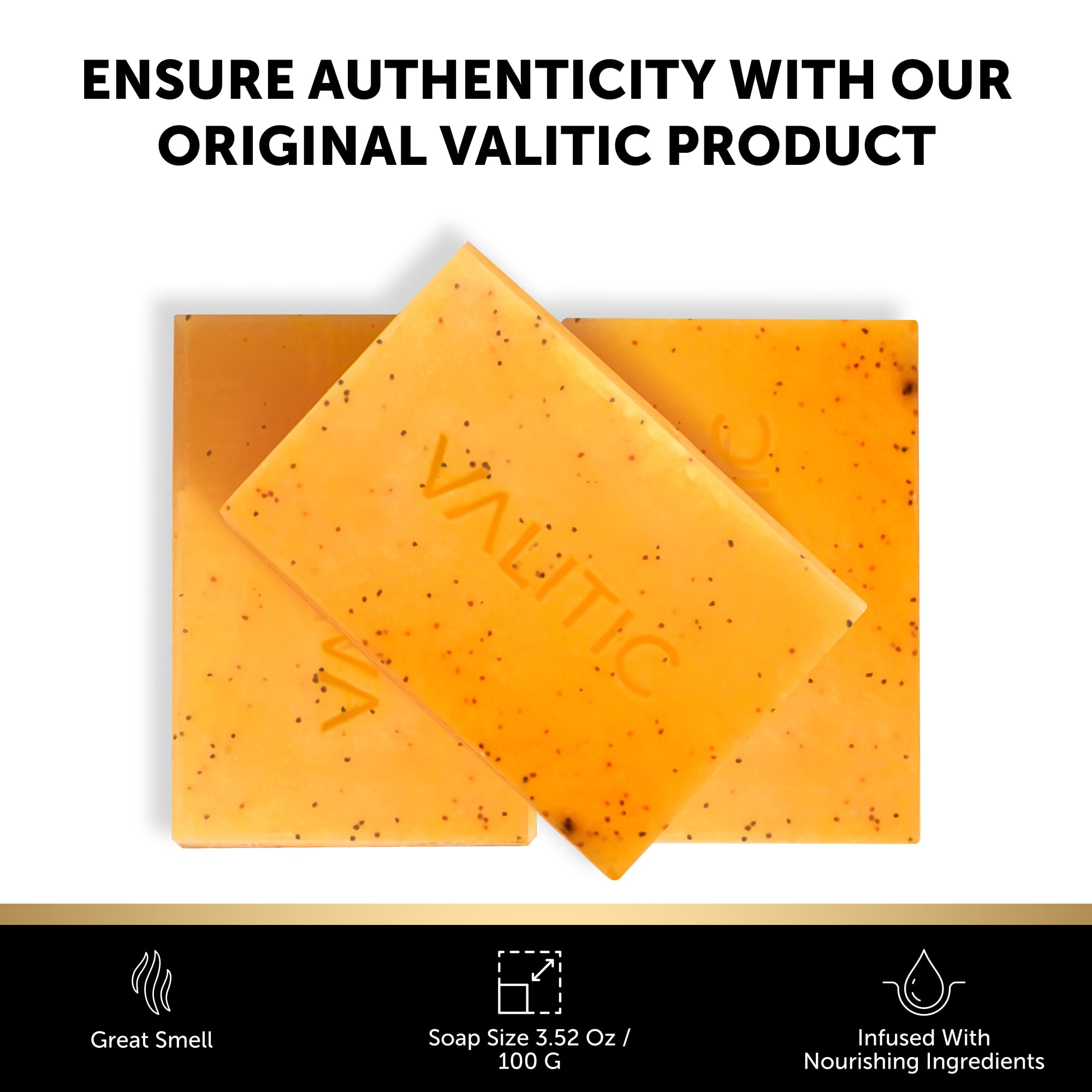 VALITIC bar being applied to face and body demonstrates practical use.