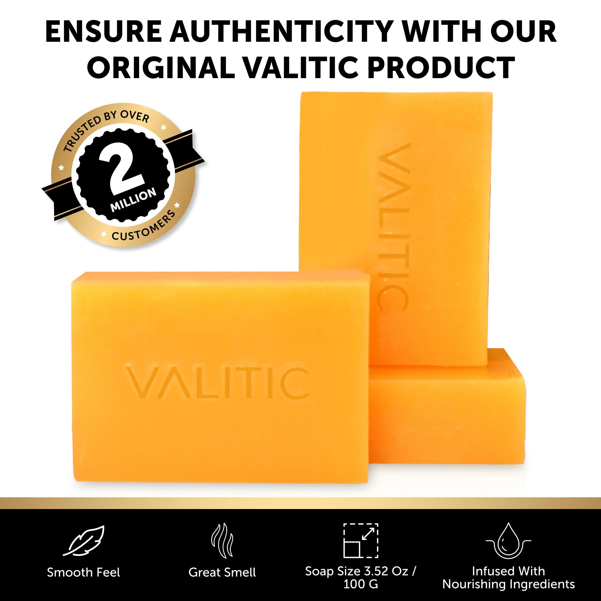 VALITIC four-pack shown with clean, organized routine setup.
