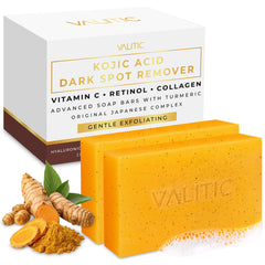 VALITIC Kojic Acid Soap bar targets dark spots for a more even complexion.