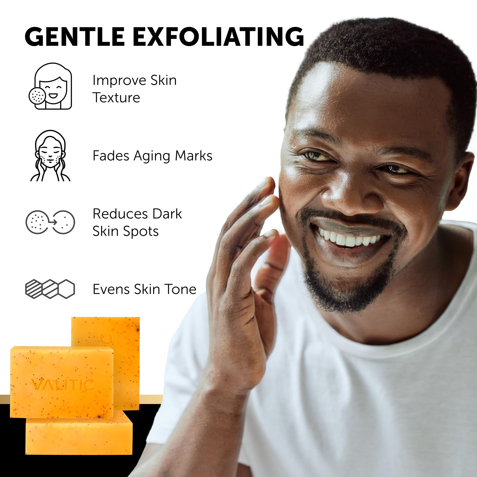 VALITIC retinol-vitamin-c-hyaluronic-acid complex bar nourishes with hydration.