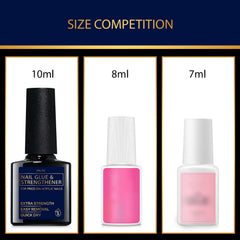 VALITIC vitamin E formula strengthens nails while bonding tips securely.
