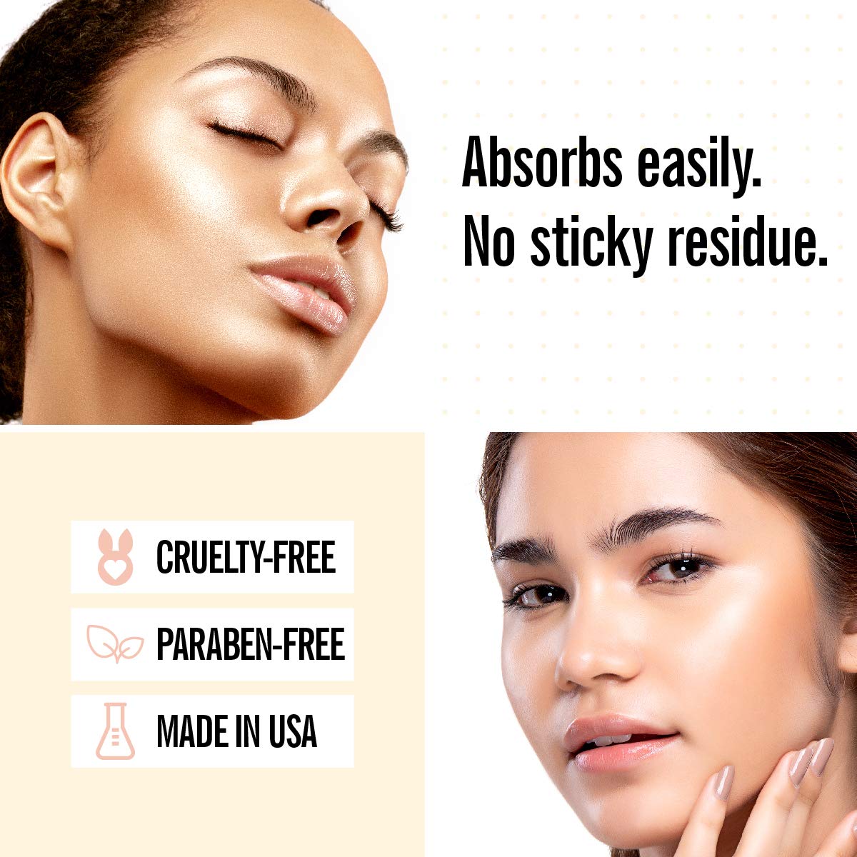Valjean Labs Morning Glow Oil application scene suggests brightening and hydration benefits.