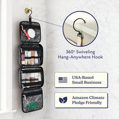 VANDEL 360° swivel hook allows easy hanging on any surface