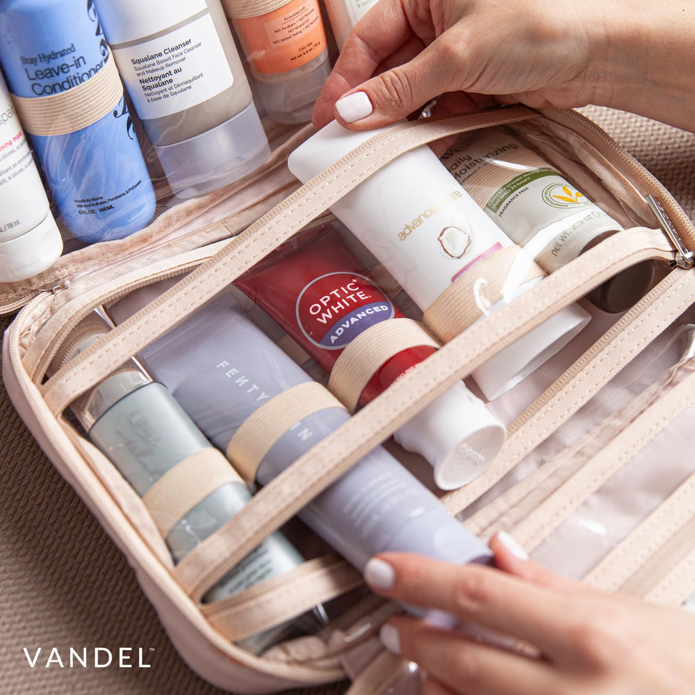 VANDEL waterproof zippers protect contents from leaks while traveling.