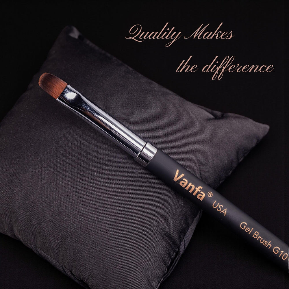 Vanfa gel nail brush with easy-clean bristles for quick cleanup