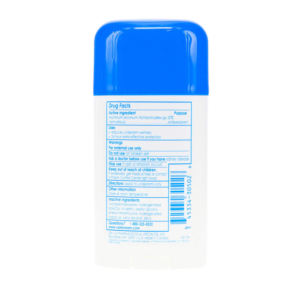 Vanicream leaves no residue on skin or clothes after application