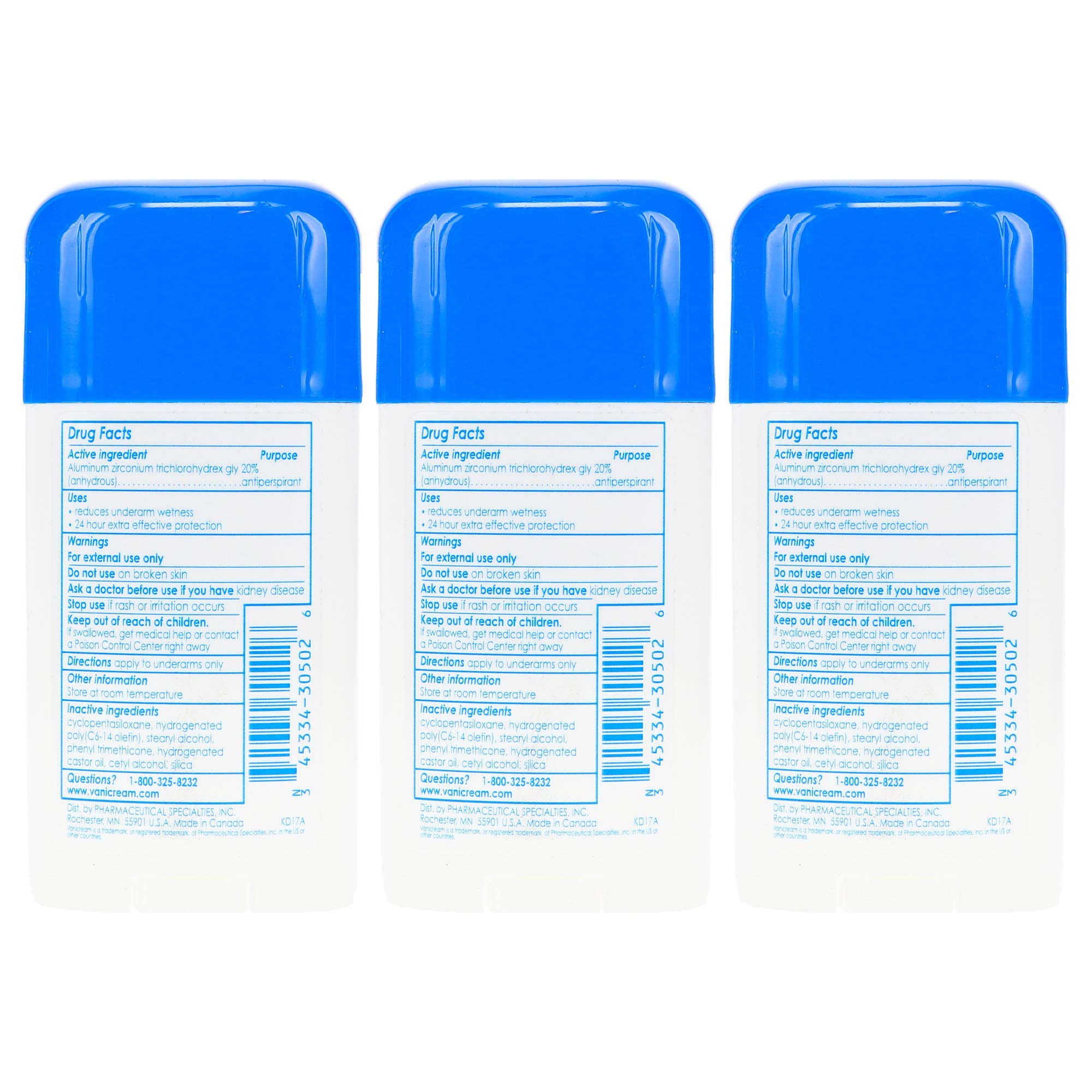 Vanicream anti-perspirant gentle protection for sensitive skin during daily use