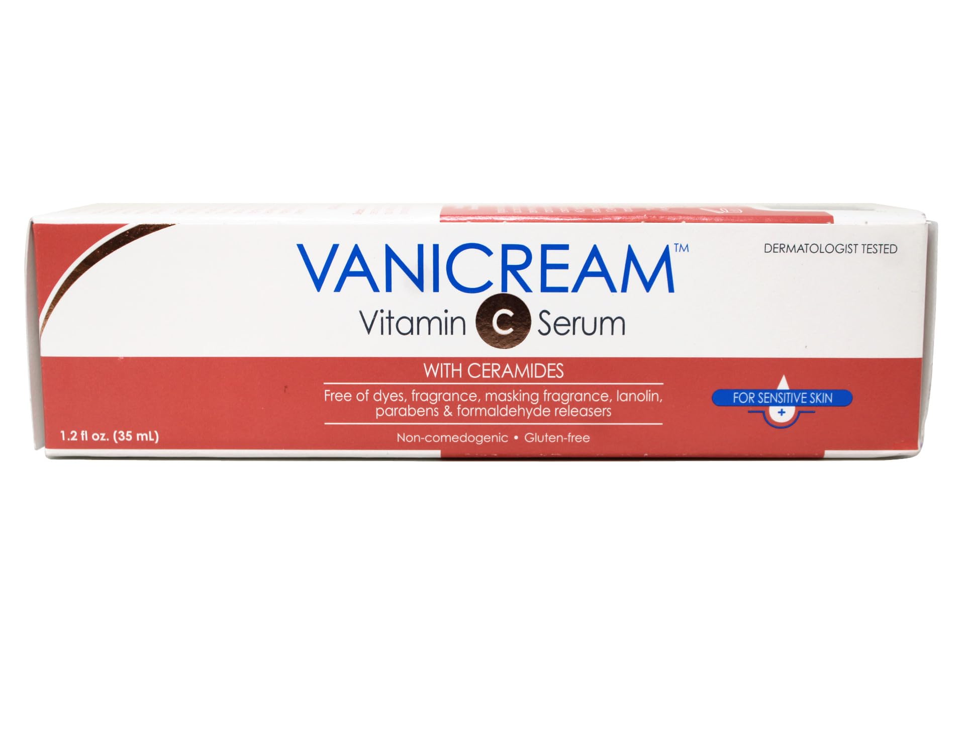Applying Vanicream serum as part of a calming skincare routine.