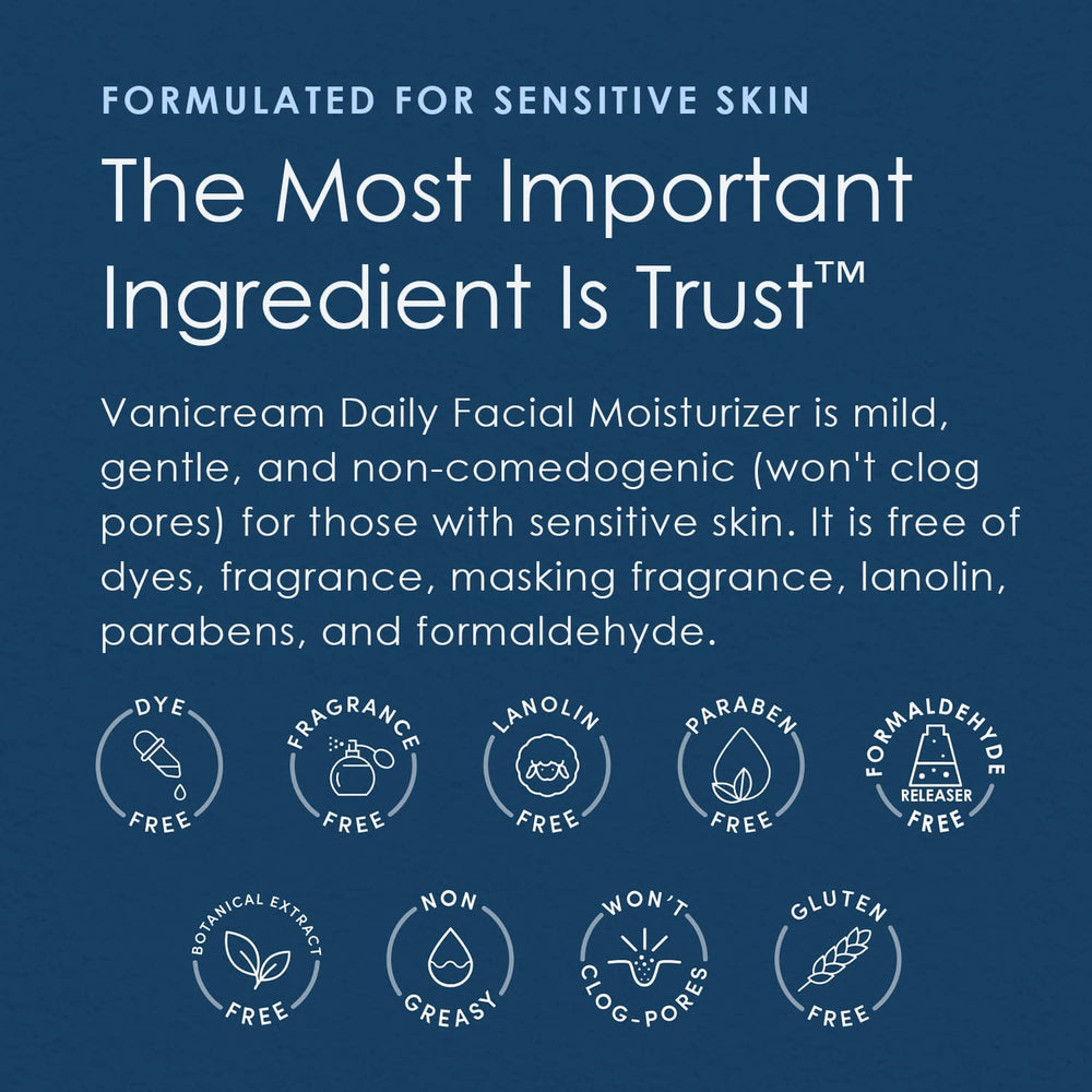 Vanicream ingredients icon with ceramides and humectants.