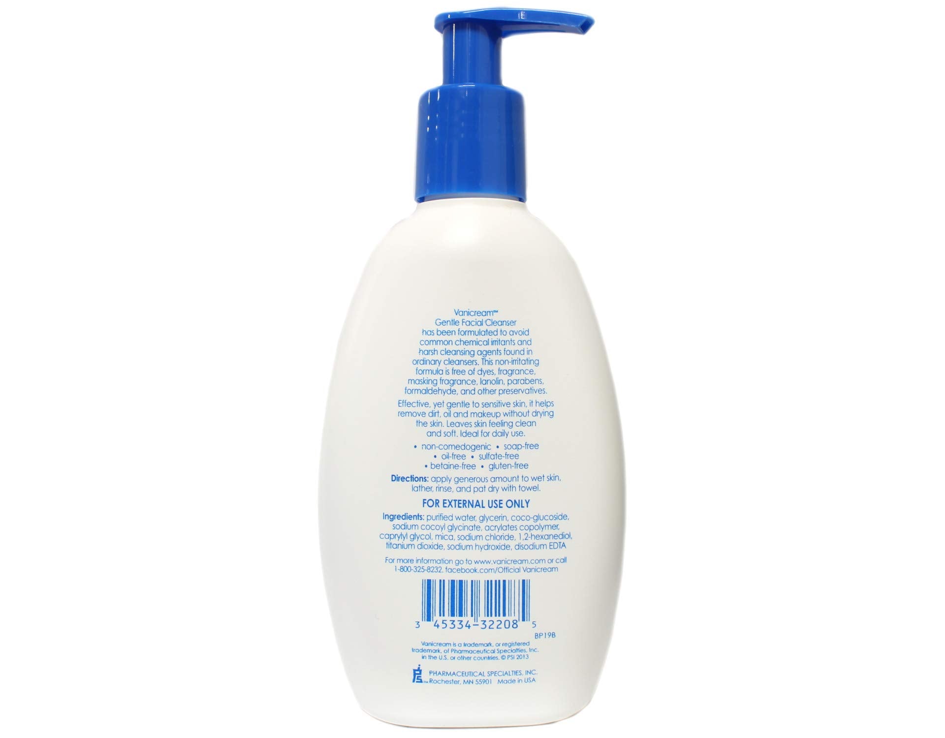 Vanicream Gentle Facial Cleanser daily-use bottle ideal for routine