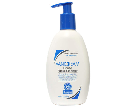 Vanicream Gentle Facial Cleanser foamy lather demonstrates easy cleansing