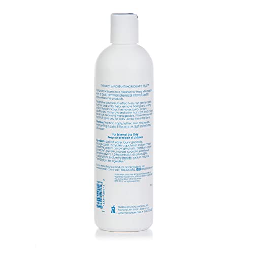 Vanicream Hair Shampoo bottle back highlights fragrance-free formula for the entire family
