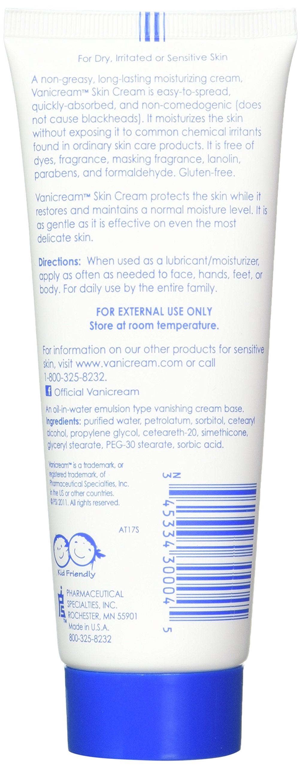 Vanicream Moisturizing Cream two-pack packaging for convenient daily use on face, hands, and body.