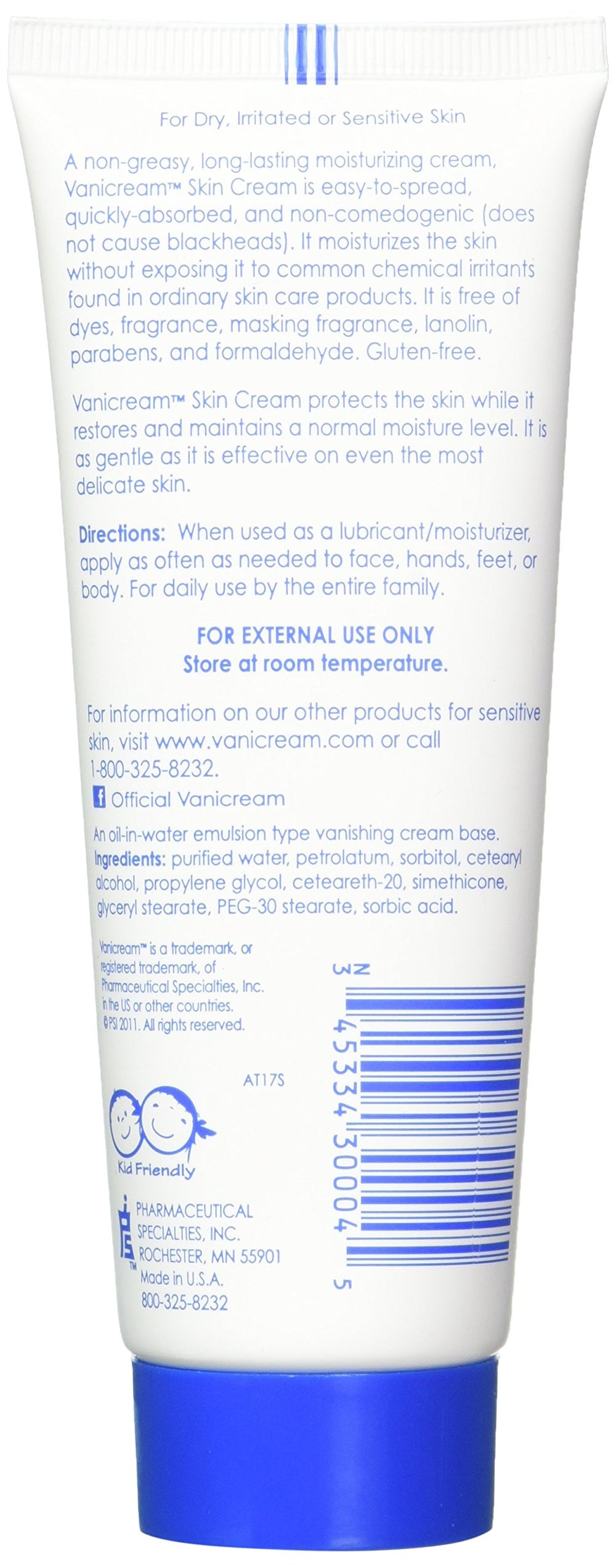 Vanicream Moisturizing Cream two-pack packaging for convenient daily use on face, hands, and body.
