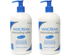 Vanicream Moisturizing Lotion two-bottle pump pack provides convenient daily hydration.