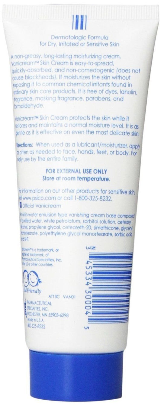 Front of Vanicream pack showing three 4 oz tubes