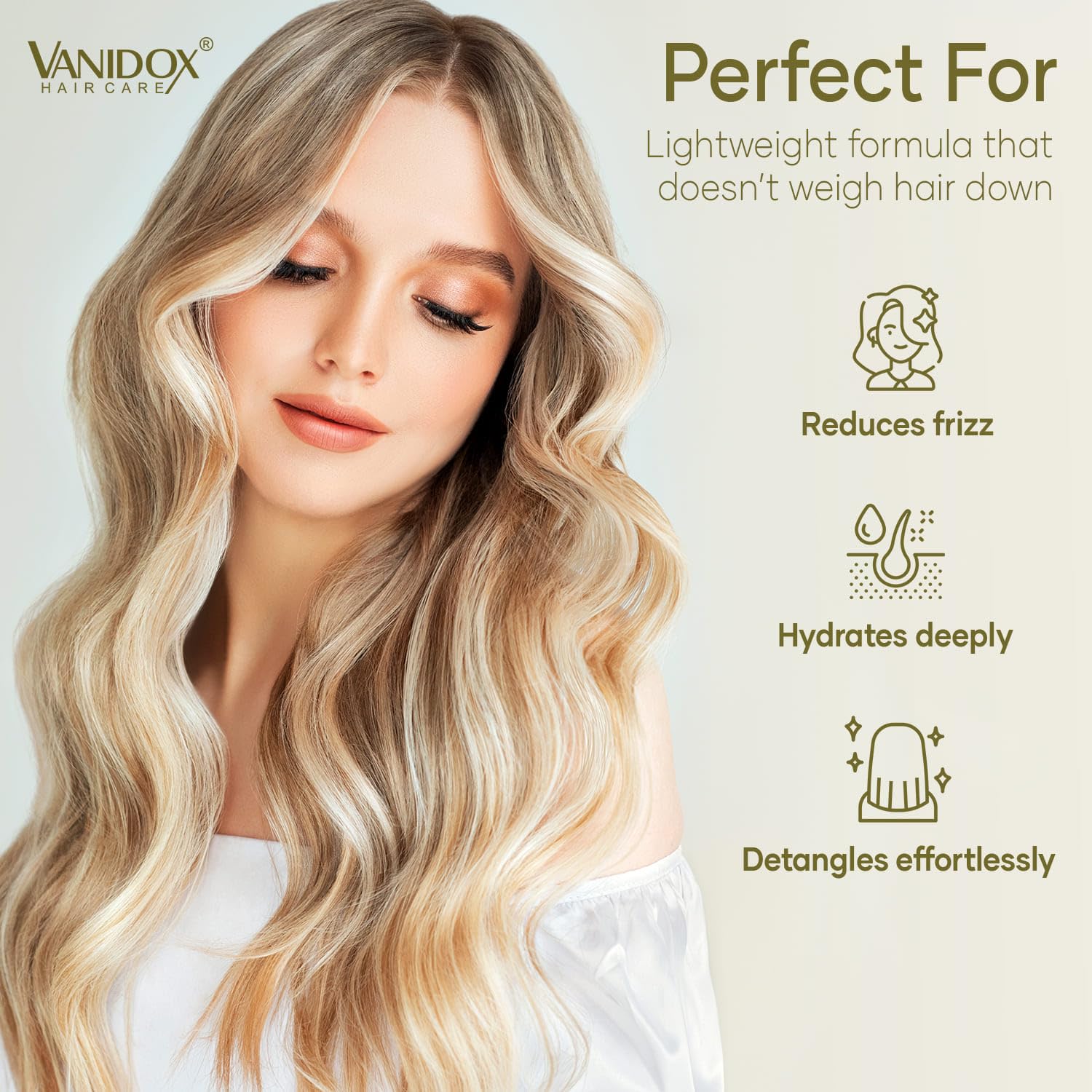 Vanidox Tea Tree Oil Shampoo helps manage dandruff symptoms.