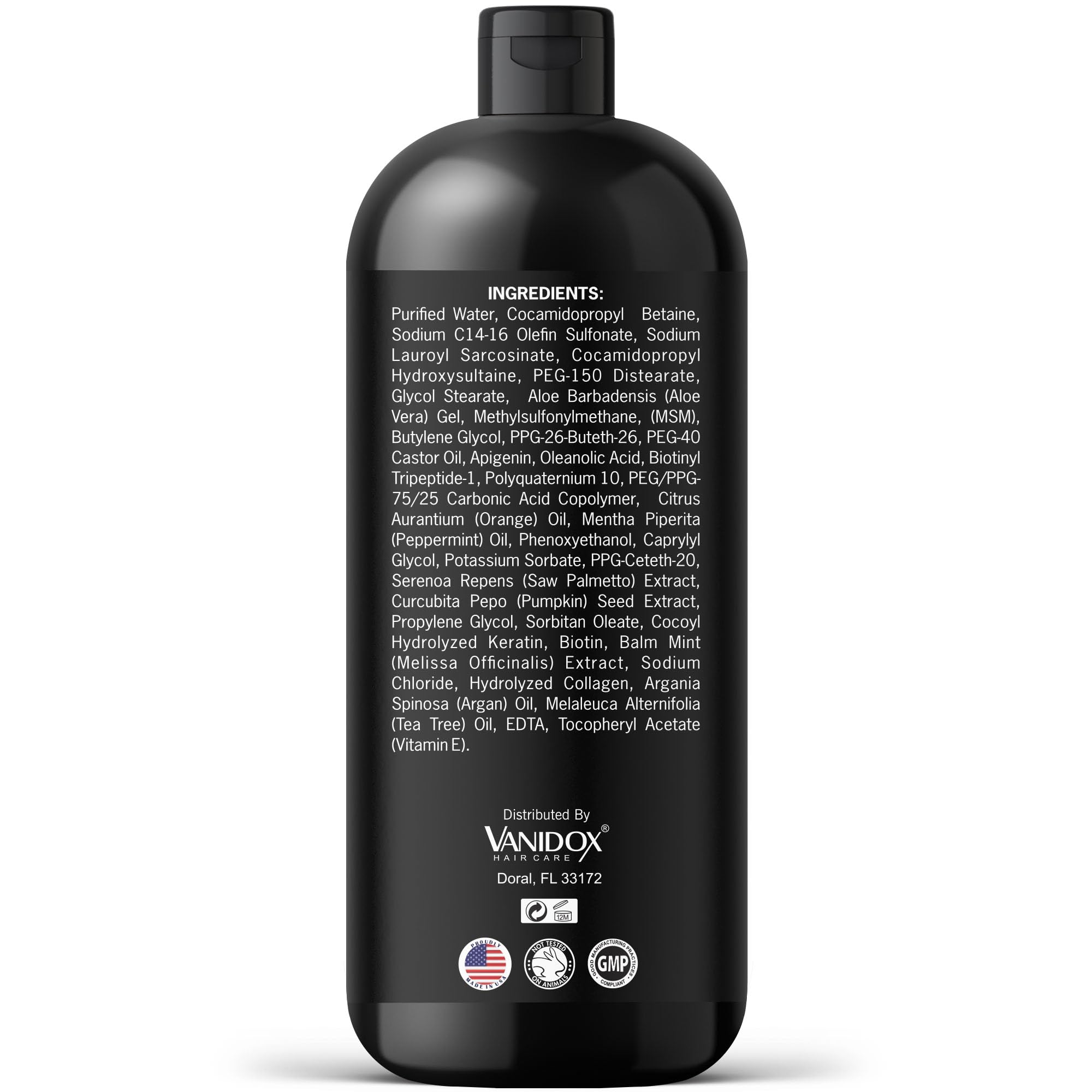 VANIDOX gentle sulfate-free formula for men and women.