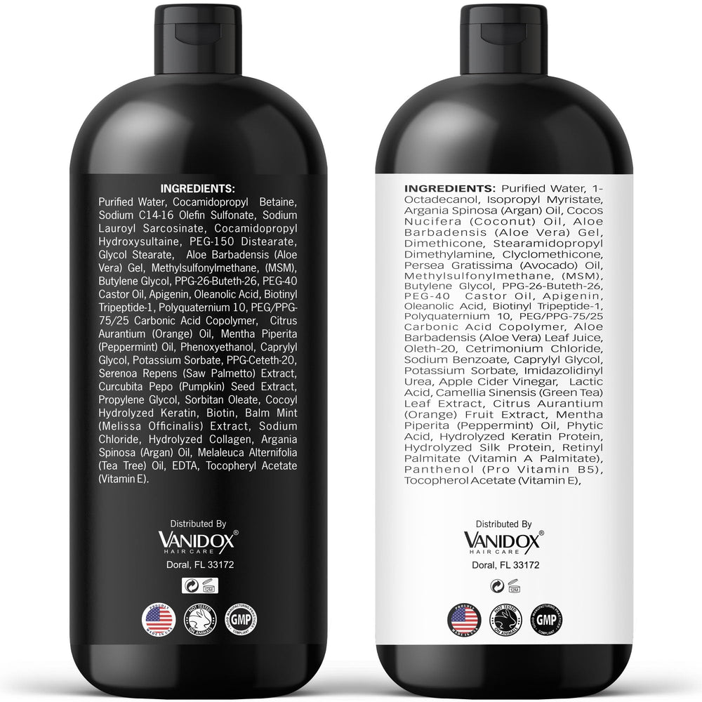 VANIDOX USA-made label close-up communicates domestic manufacturing quality.