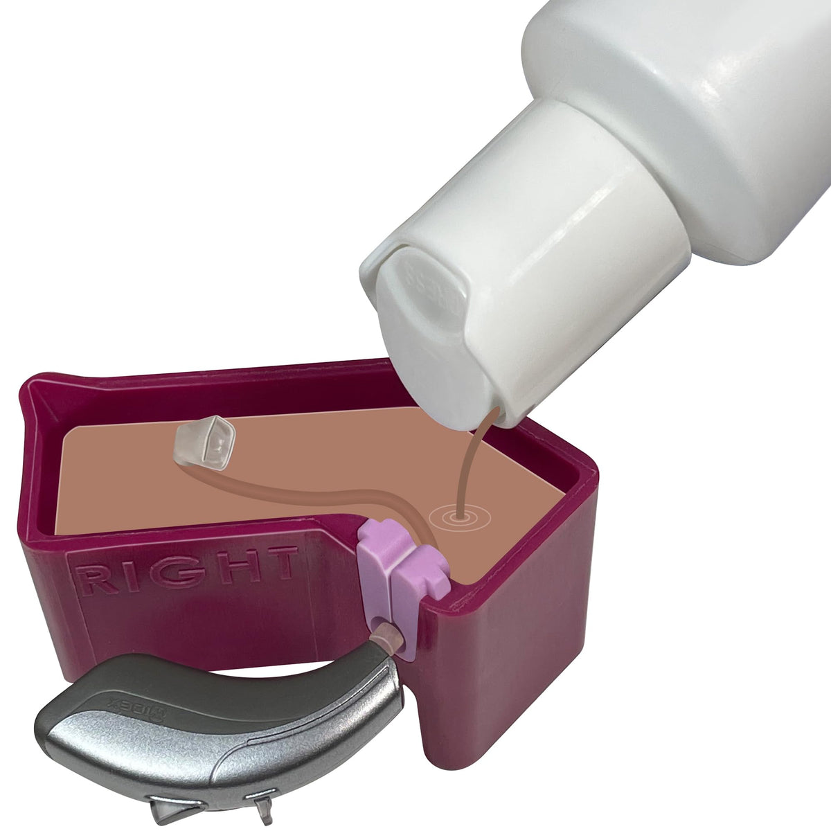 Vanish hides BTE/RIC tubes for a discreet look.