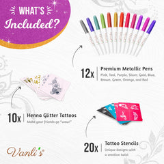 Vanli's tattoo stickers collection provides quick, removable designs for easy customization.