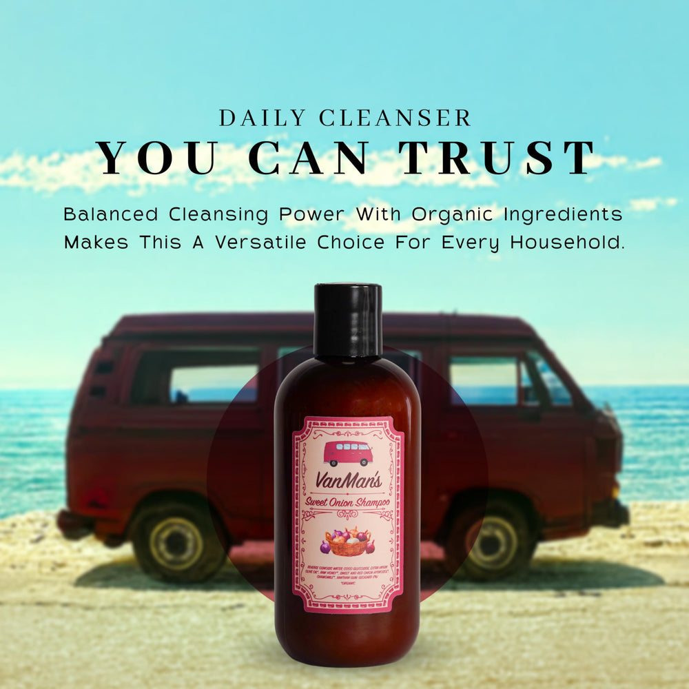 VanMan packaging close-up highlighting eco-friendly bottle