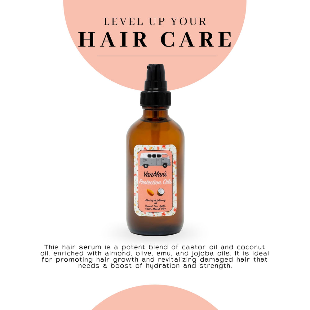 VanMan Protection Oil Serum applied on hair strand adds glossy finish