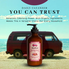 VanMan foamy lather demonstrating easy rinse and refreshed feel.