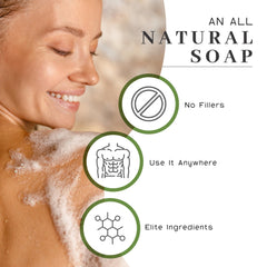 VanMan soap bar organic oatmeal detail offers gentle exfoliation for smoother skin