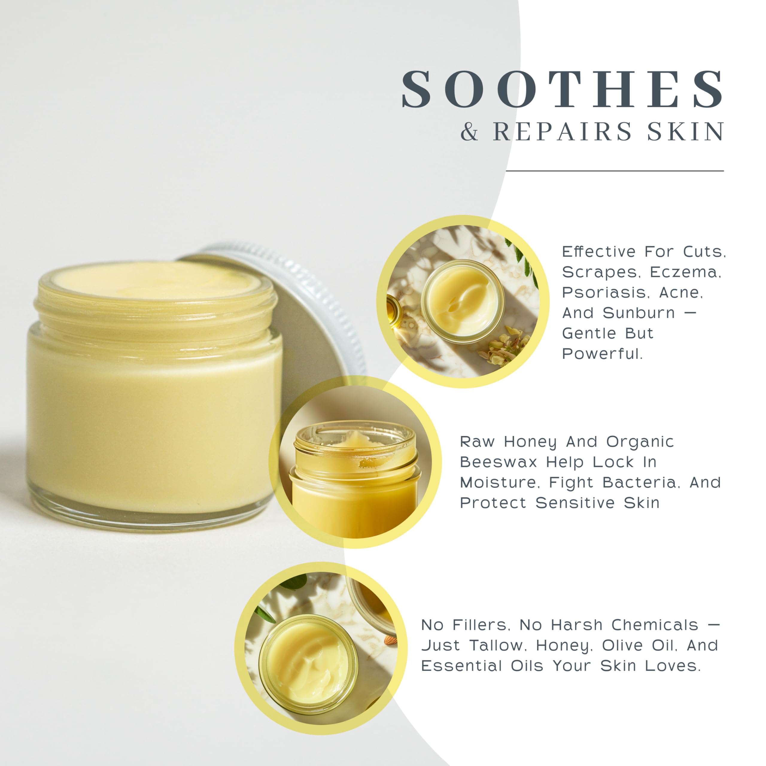 Applying Vanman's Tallow and Honey Balm to the face for daily moisture