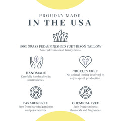 Vanman’s Tallow and Honey Balm packaging on display for easy access.