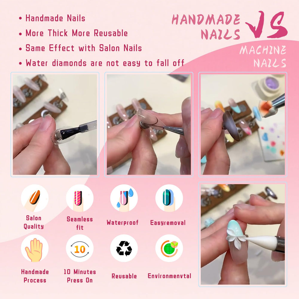 Vanpaga reusable acrylic nails offering cost-saving DIY manicure.