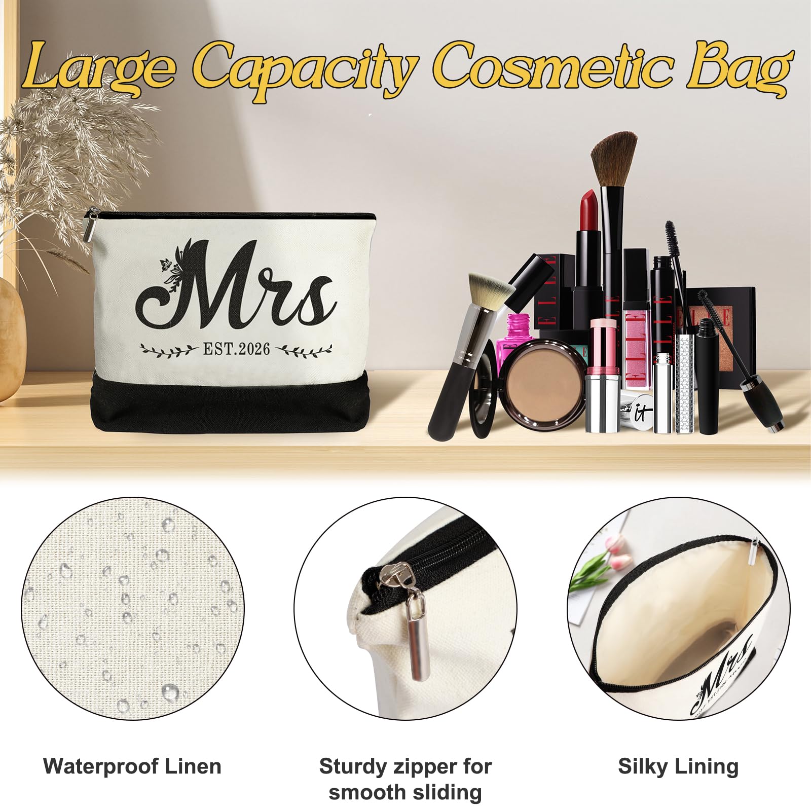 Vanqruo Mrs 2026 greeting card included with the gift set