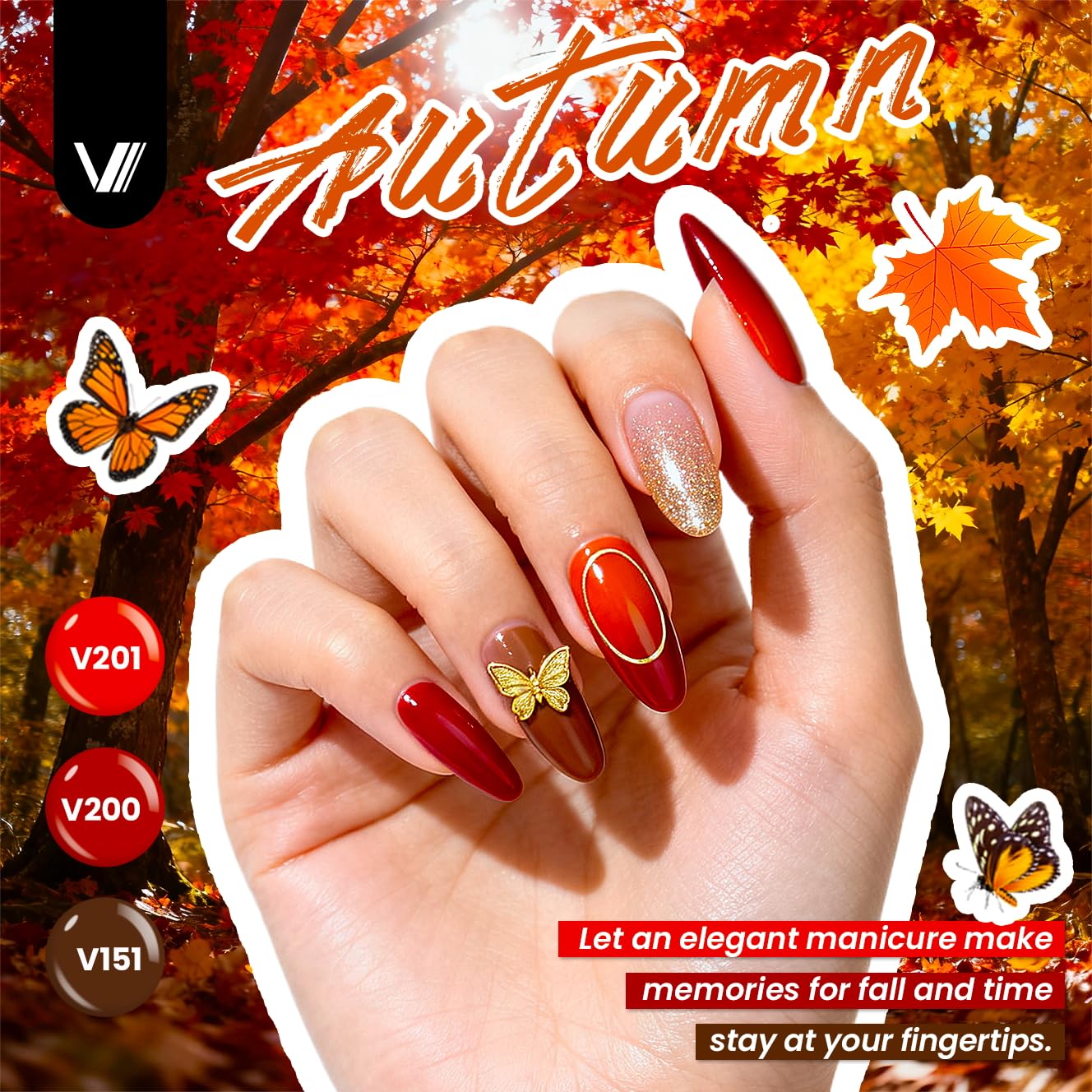 VANREESA 35-colors gel polish set for versatile seasonal shades