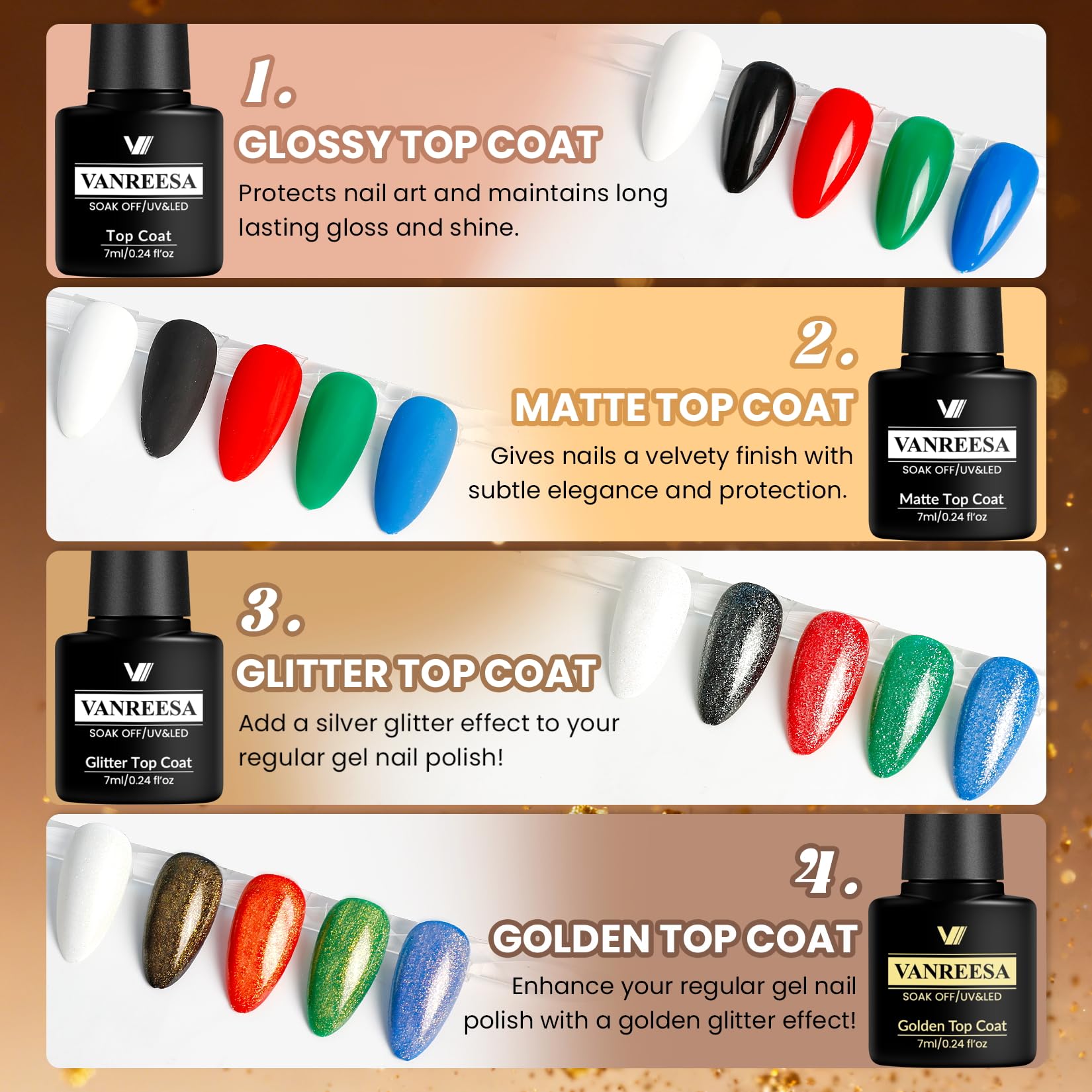 VANREESA brown gel nail polish for warm, versatile everyday nails.