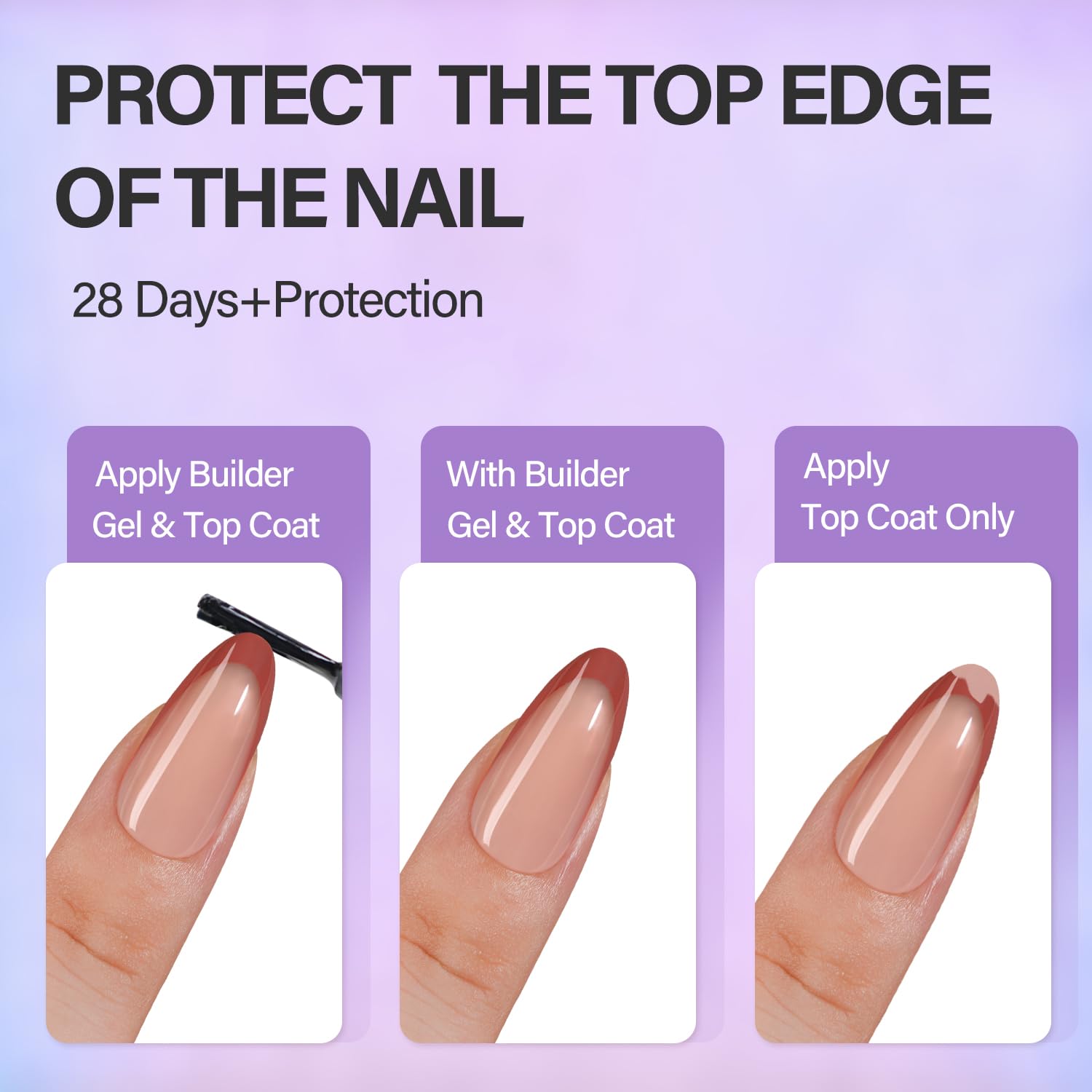 Vansiho French tip press-on nails for easy application and lasting wear.