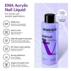 VANSISOS acrylic liquid with high purity supports smooth beads.