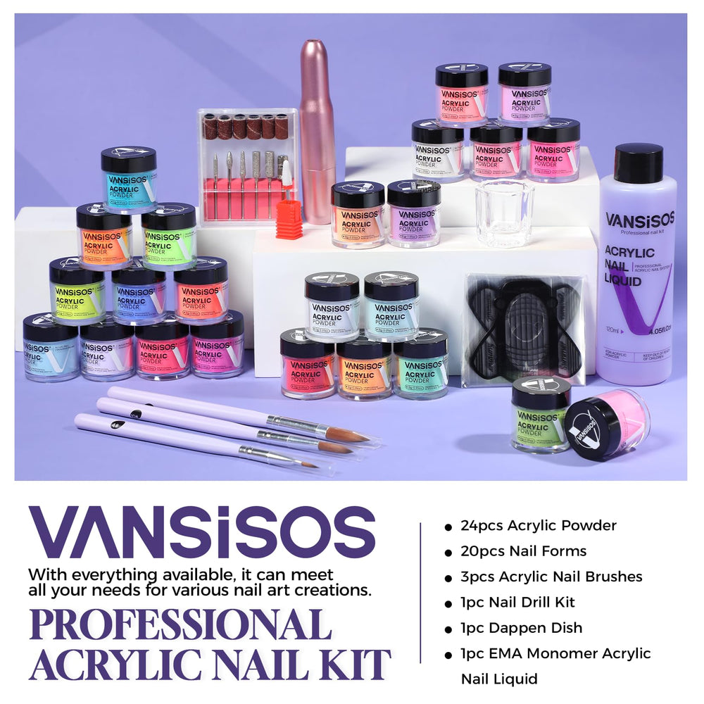 VANSISOS basic accessories bundle for a complete at-home manicure setup.