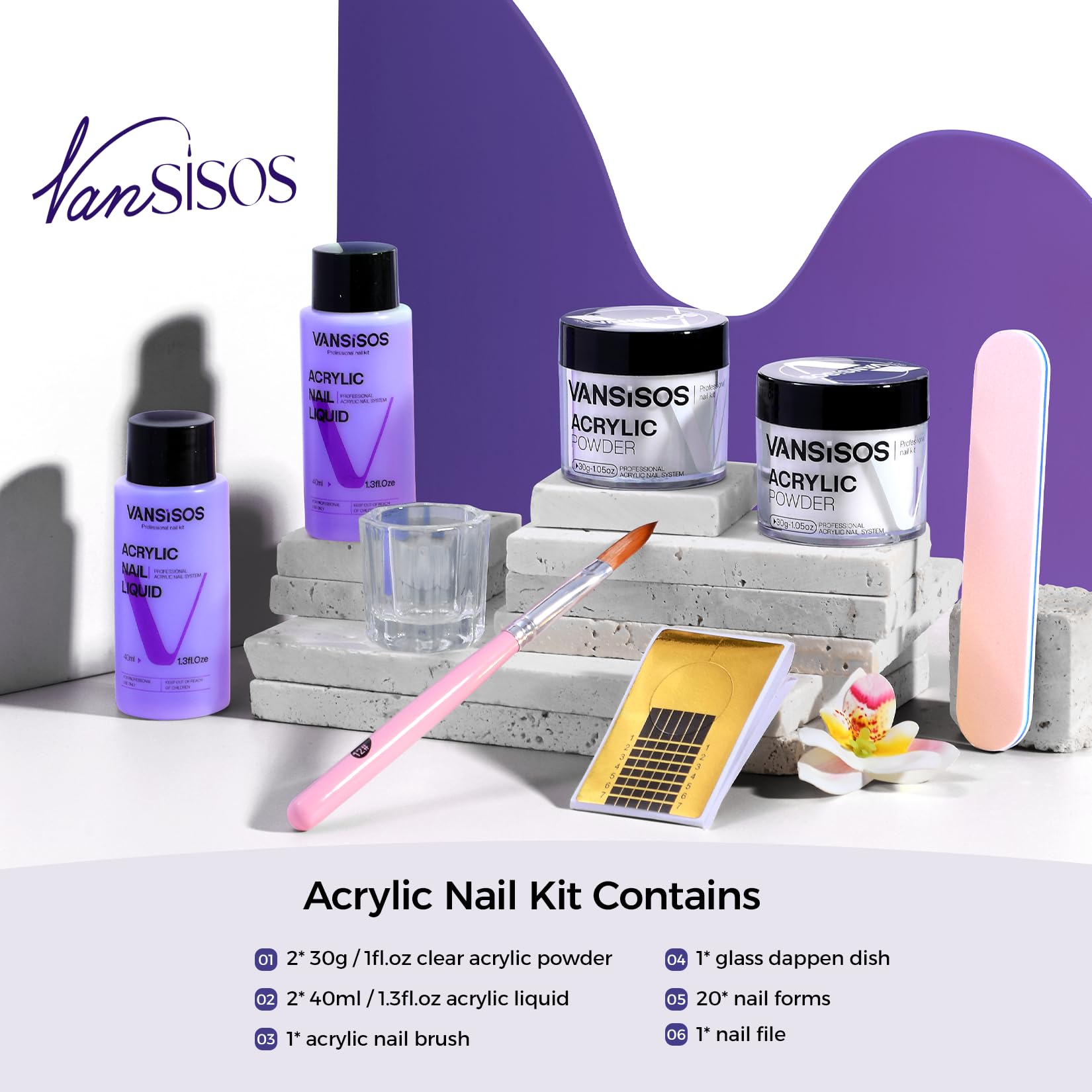 VANSISOS complete beginner kit on display for home salon results