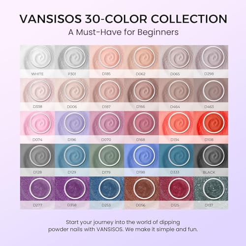 VANSISOS base coat provides a smooth foundation for dip nails