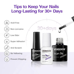 VANSISOS salon-quality at-home nails with proper application.