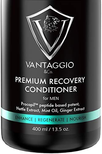 Vantaggio & Co. hair growth conditioner bottle front showing premium formula for thicker hair.