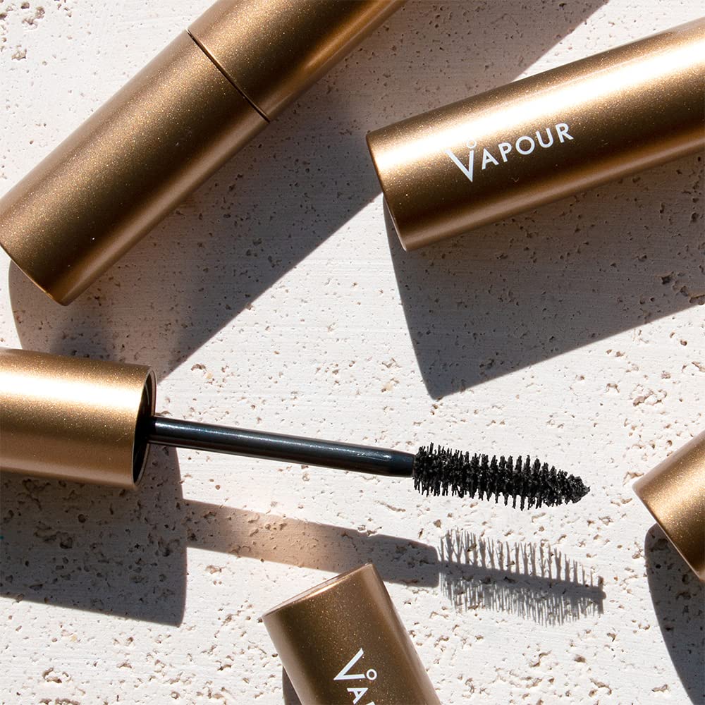 VAPOUR Astral Mascara tube detail emphasizes sleek design and premium feel.