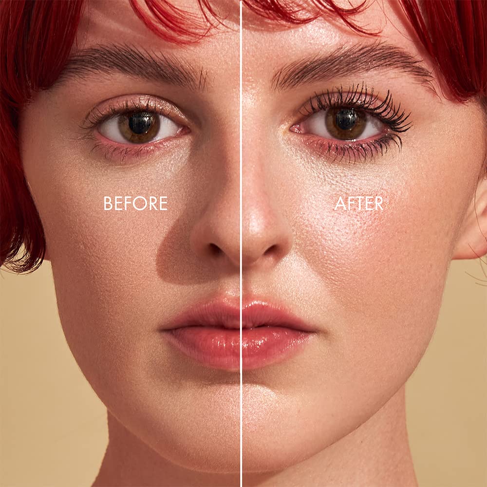 VAPOUR Astral Mascara wand spiral illustrates even distribution across lashes.