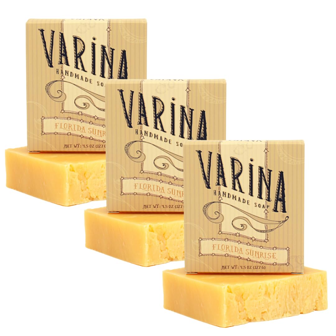 Varina Florida Sunrise Bar Soap pack shot for gentle cleansing and sensitive skin