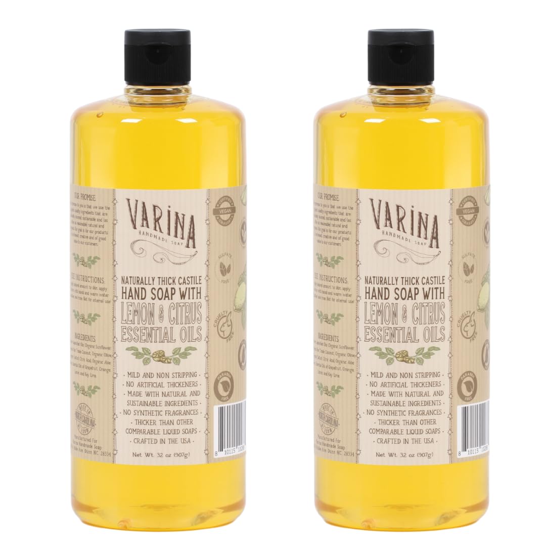 Varina Liquid Soap bottle for easy hand washing with citrus scent