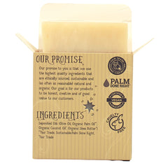Varina Super Shea Bar Soap wet surface and clean rinse.