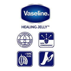 Vaseline application on lips; multitask moisturizing use